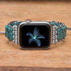 Bohemian Blue Sesame Jasper Apple Watch Strap