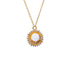 Sun White Opal 24K Gold Necklace