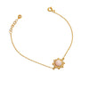 Sun Pink Opal 24K Gold Bracelet