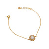 Sun White Opal 24K Gold Bracelet