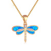 Spiritual Dragonfly Opal 925 Sterling Silver Pendant
