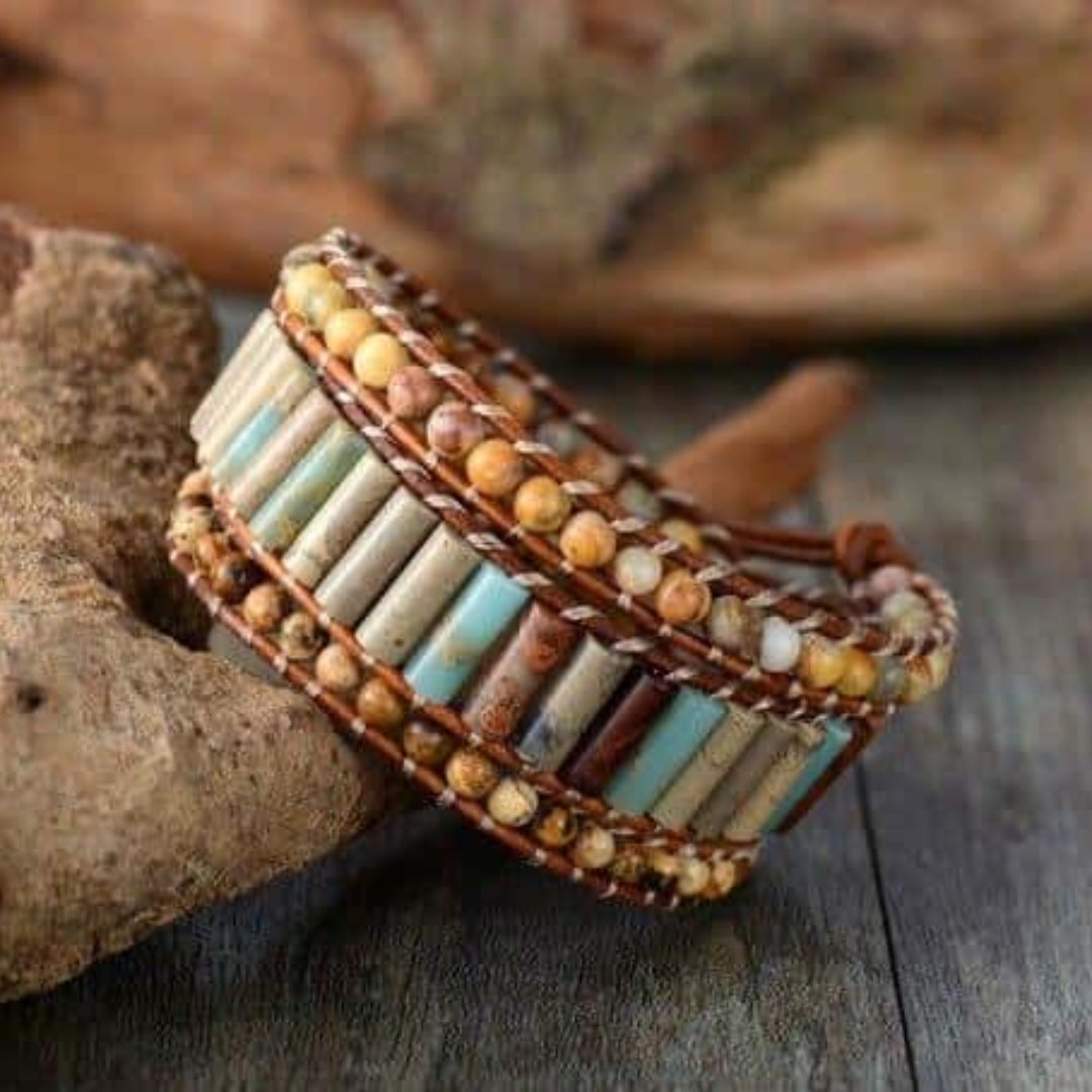 Böhmisches Sonnenblumen-Charm-Armband