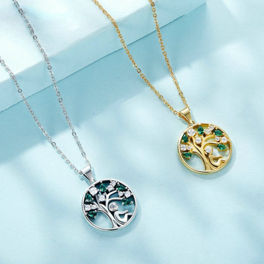 Vintage Tree Life 925 Sterling Silver Necklace