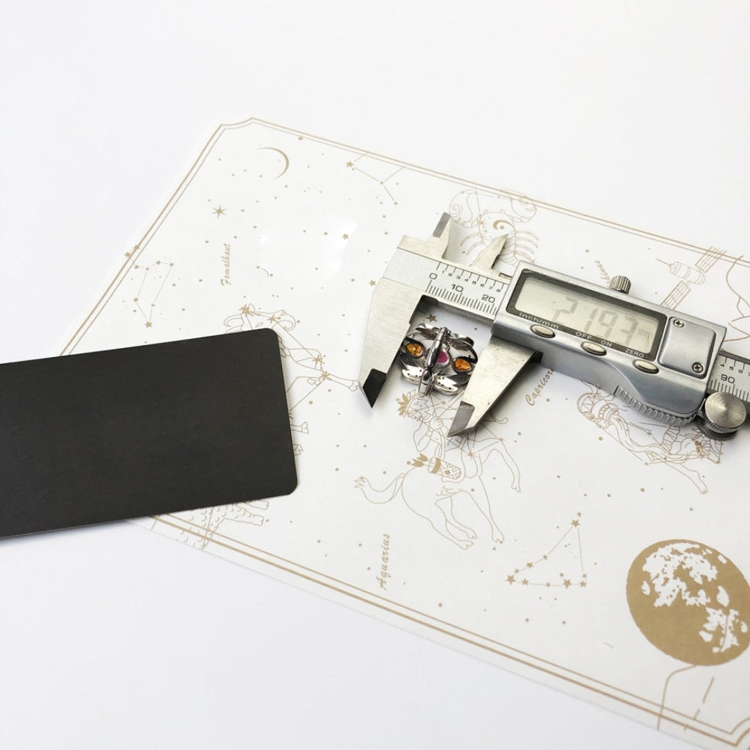 Böhmischer bunter Libellen-Silberring