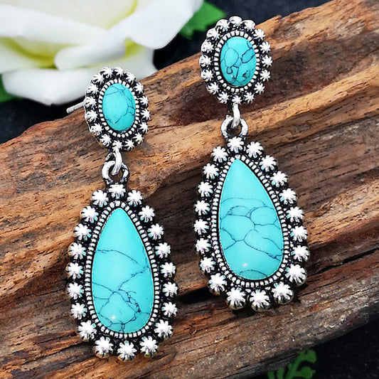 Spiritual Turquoise Boho Earrings
