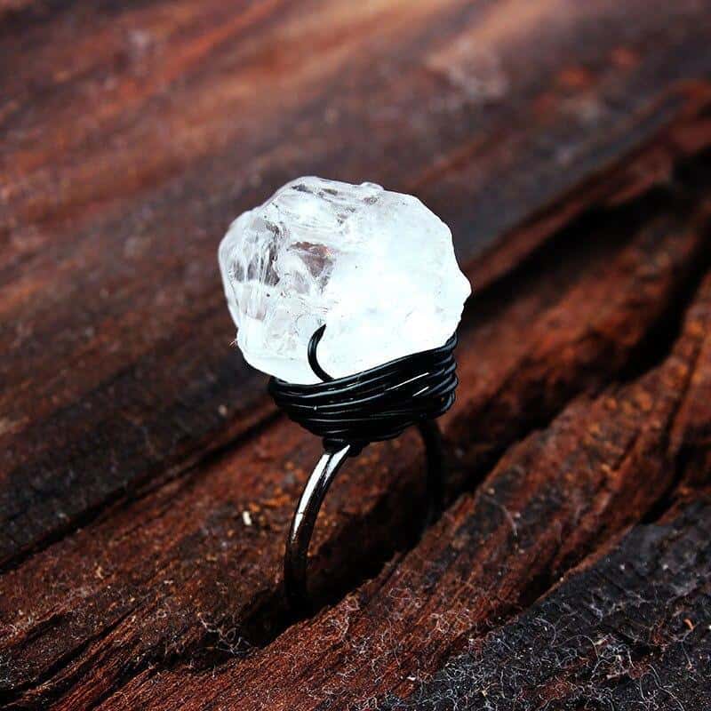Spiritual Raw Quartz Boho Ring