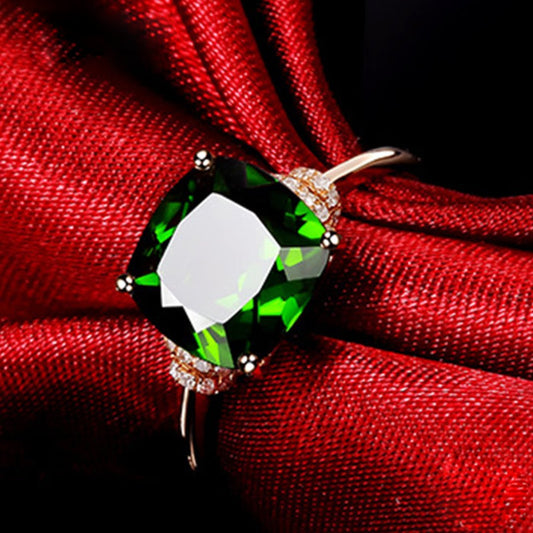 Romantic Emerald 925 Sterling Silver Ring