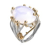 Spiritual Vintage Moonstone Silver Ring