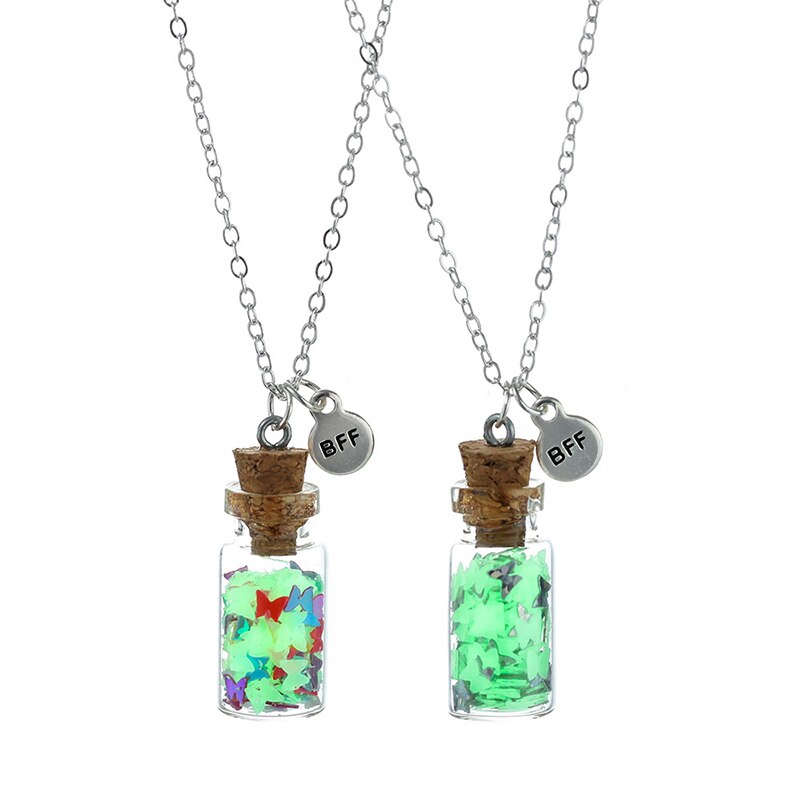 Butterfly Luminous Bottle Necklaces