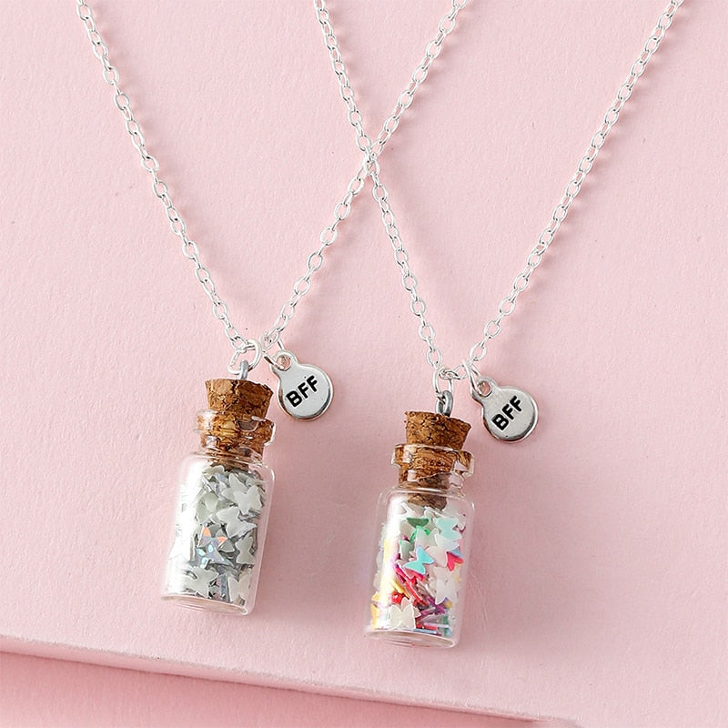 Butterfly Luminous Bottle Necklaces