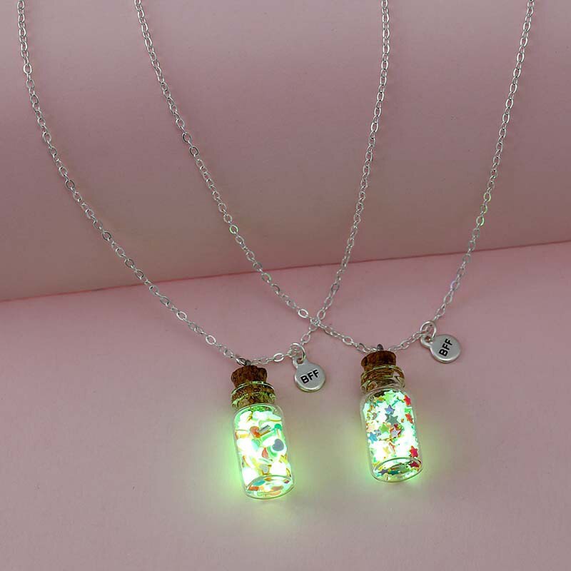 Butterfly Luminous Bottle Necklaces