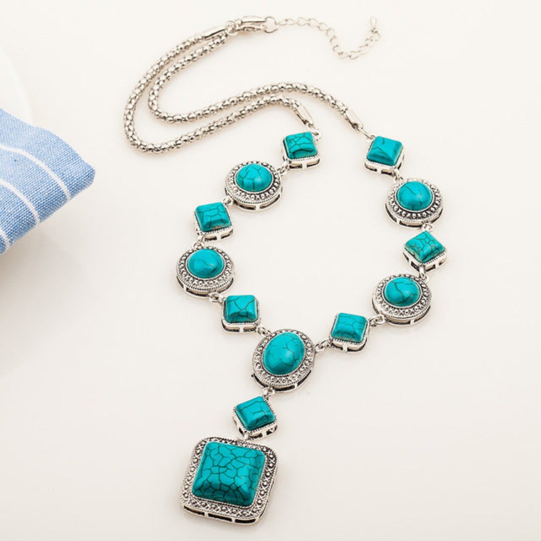 Vintage Natural Turquoise Necklace
