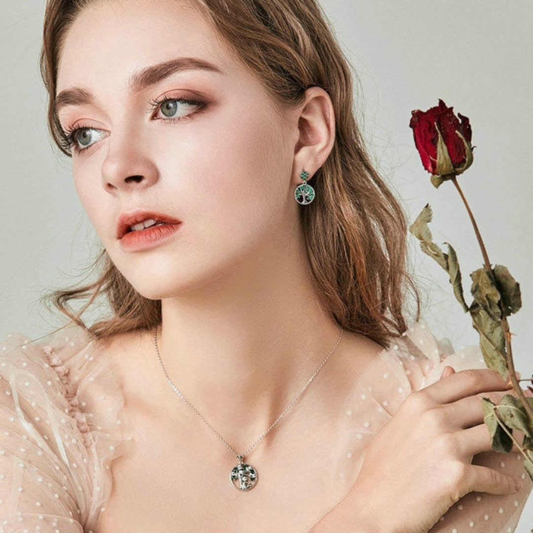 Vintage Tree Life 925 Sterling Silver Necklace