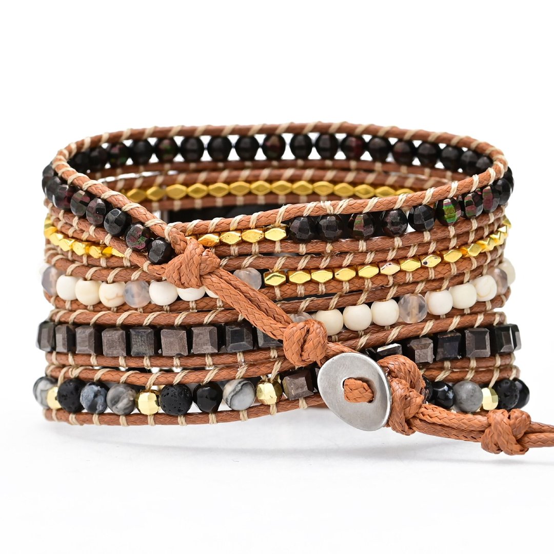 Retro Natural Onyx Apple Watch Strap