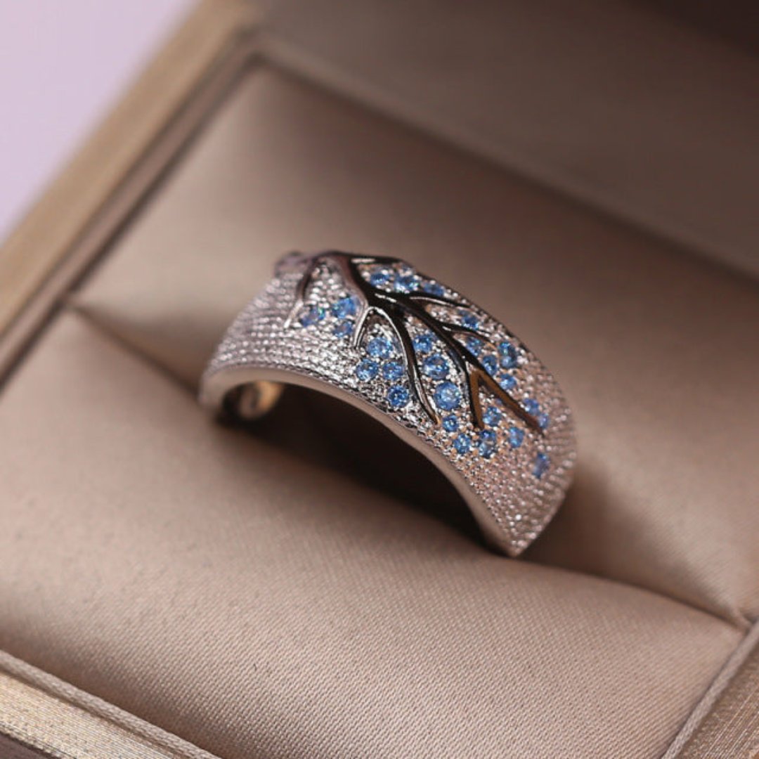 Elegant Tree of Zirconia Ring