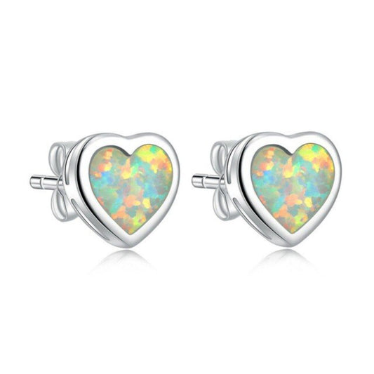 Sweet Heart Silver Plated Earrings