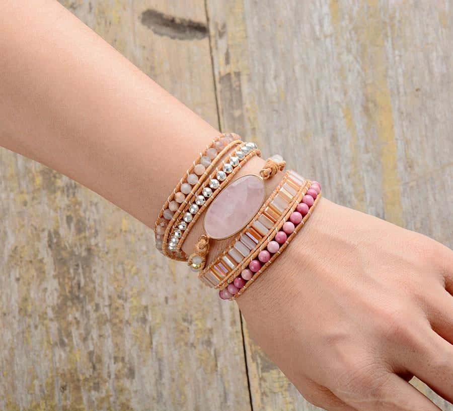 Dreamy Pink Wrap Bracelet