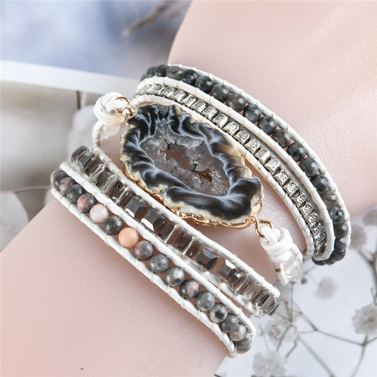 Spirit Agate Jasper Wrap Bracelet