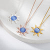 Sun Flower Moonstone & Labradorite Necklace