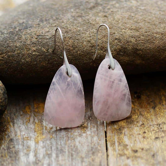 Aphrodite Rose Quartz Earrings