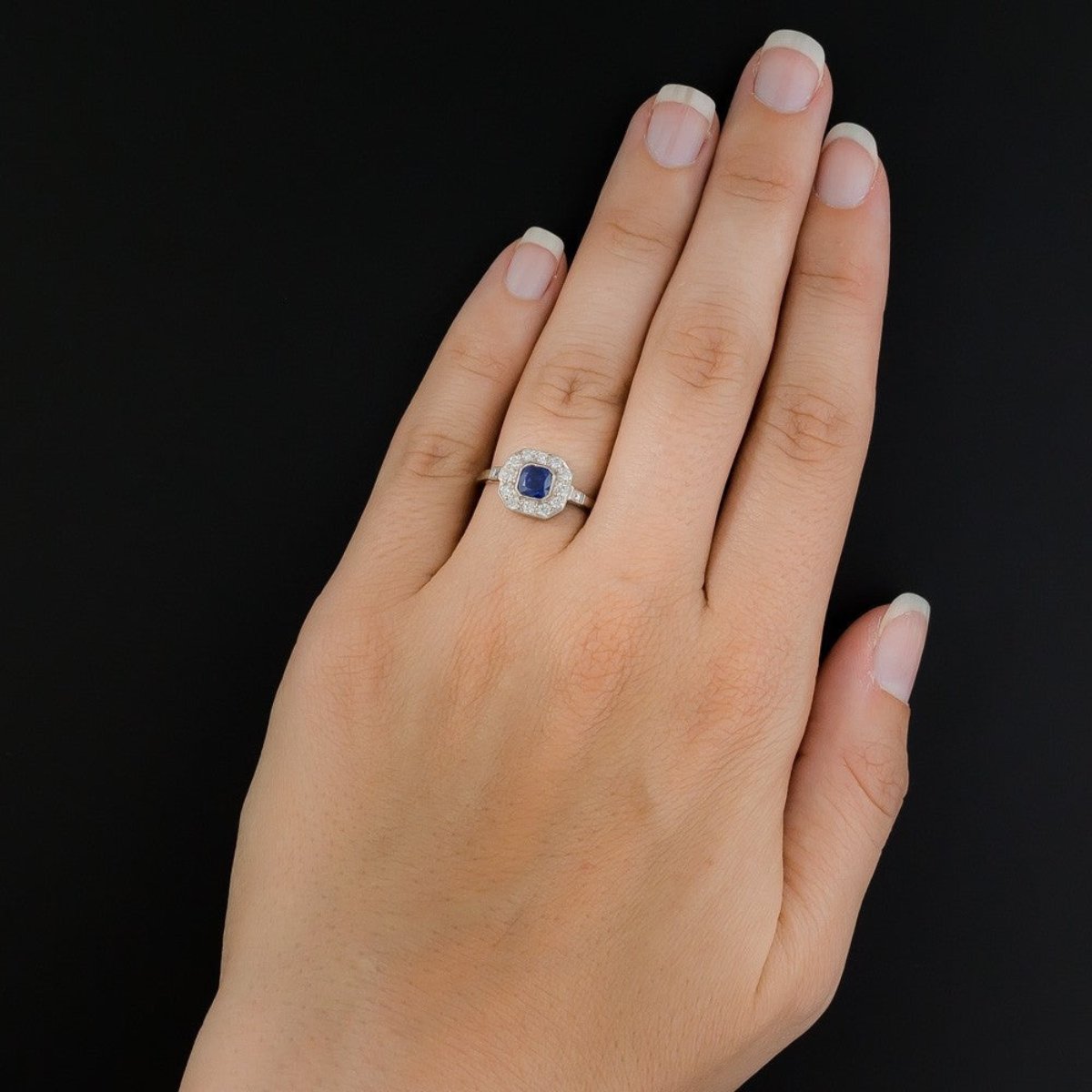 Elegant Sapphire 925 Sterling Silver Ring