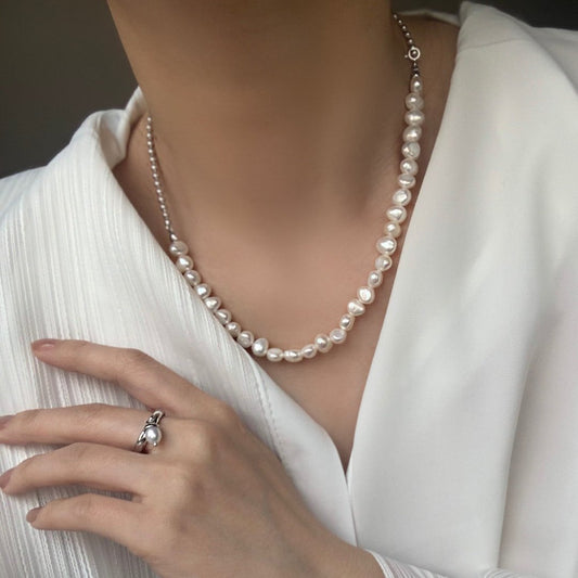 Lily Pearl 925 Sterling Silver Necklace