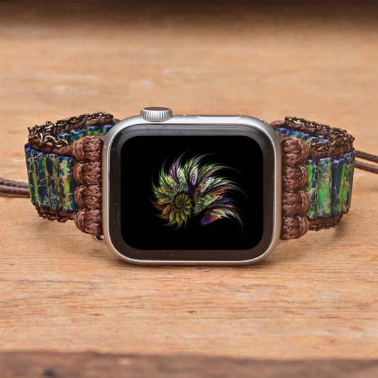 Bohemian Jasper Stones Apple Watch Strap