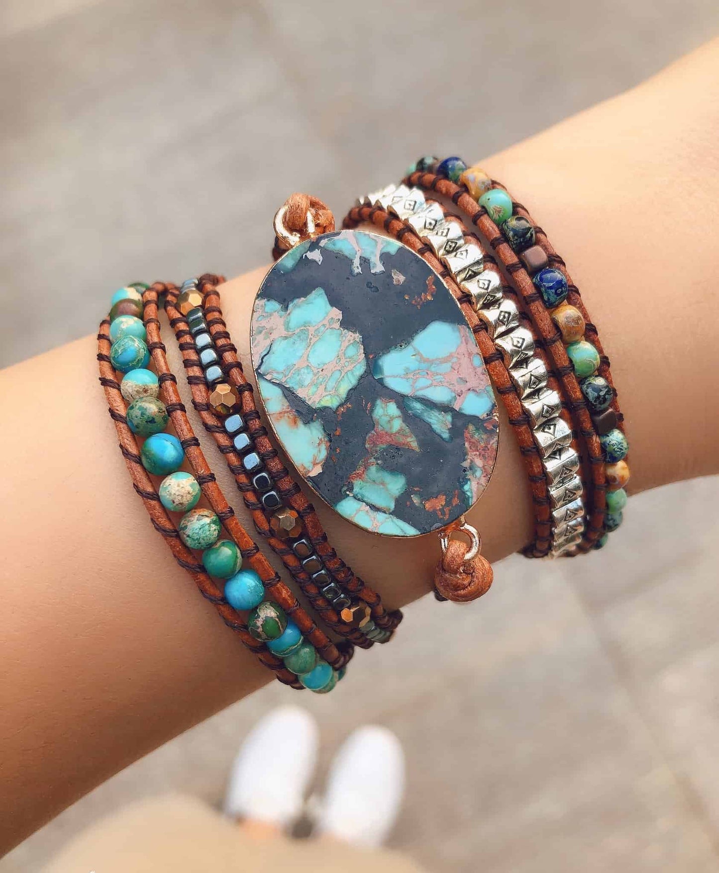 Conquer Healing Kaiserjaspis-Armband