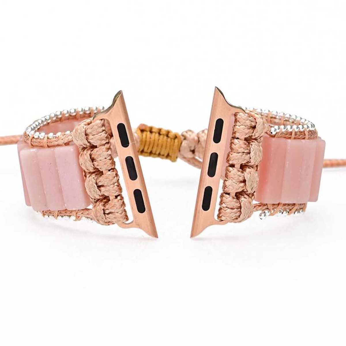 Elegant Pink Opal Apple Watch Strap