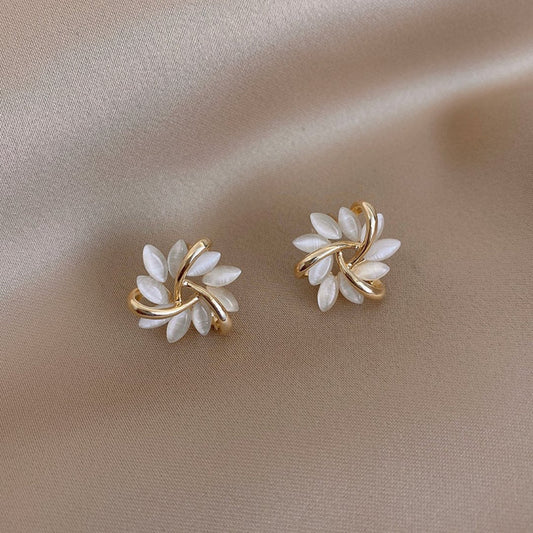 Elegant Opal Stud Earrings