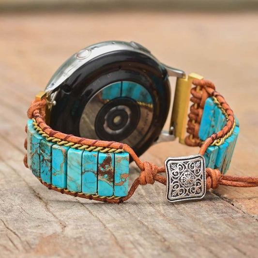 Bohemian Howlite Samsung Watch Strap