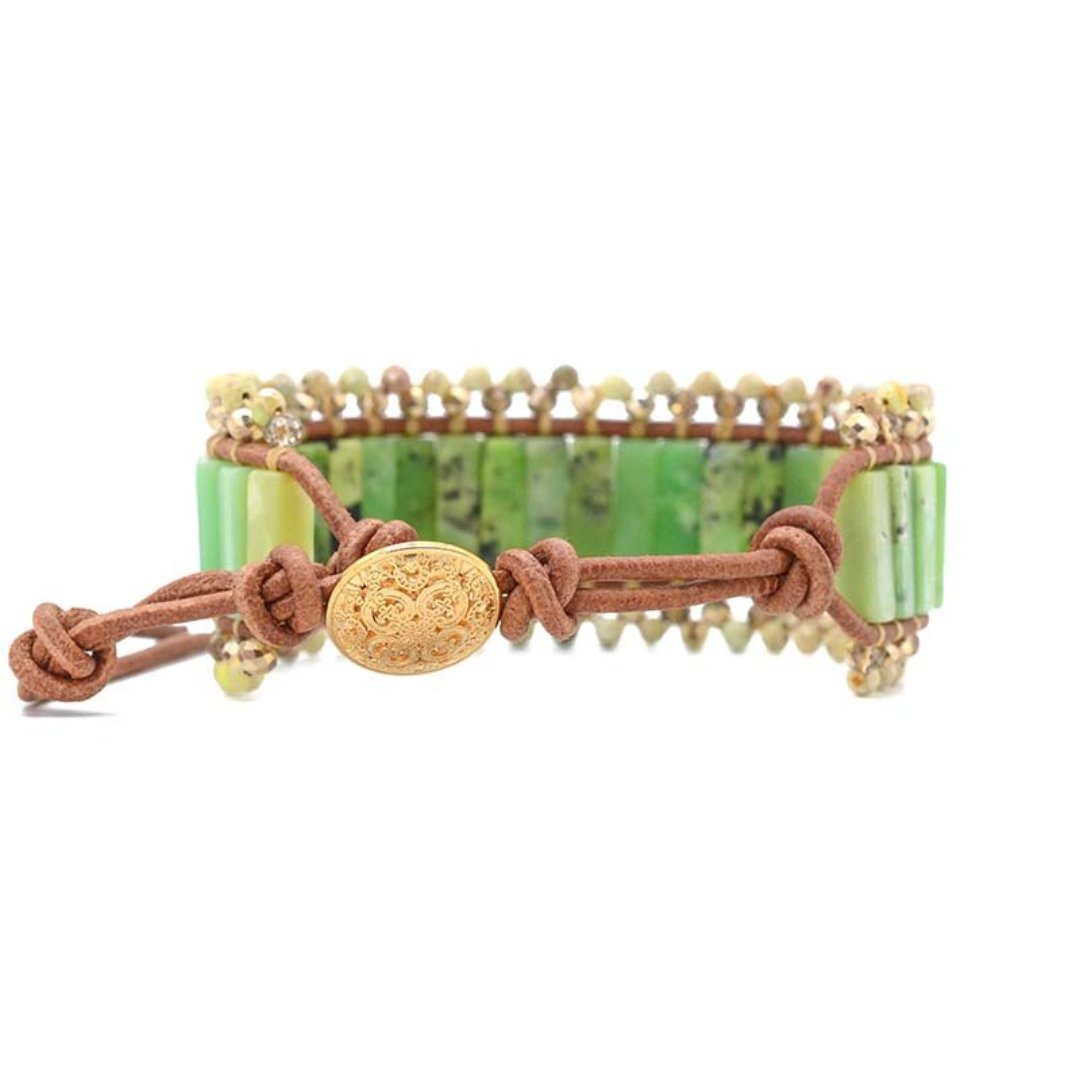 Australian Jade Wristband Bracelet