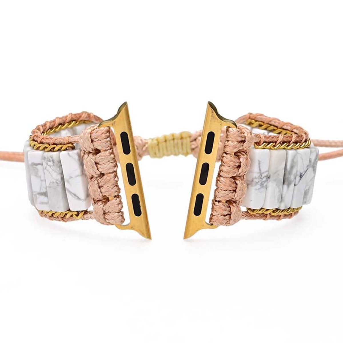 Fashionable White Howlite Apple Watch Strap