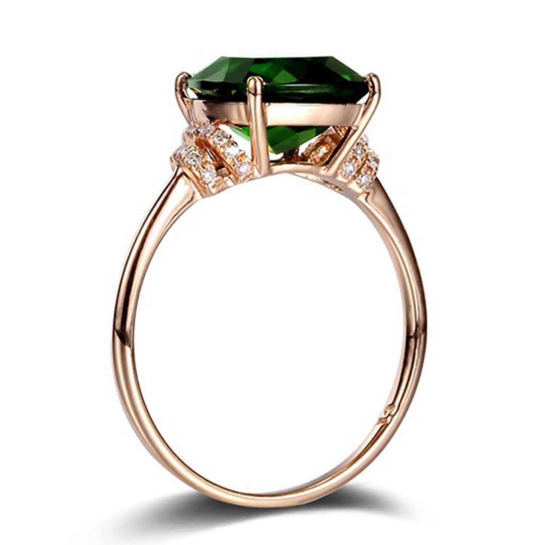 Romantic Emerald 925 Sterling Silver Ring