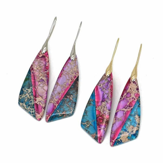 Bluebell Emperor Stone Earrings