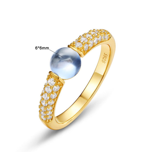 Elizabeth Quartz 18K Gold Vermeil Ring
