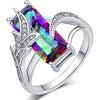 Rainbow Topaz Sterling Silver Ring