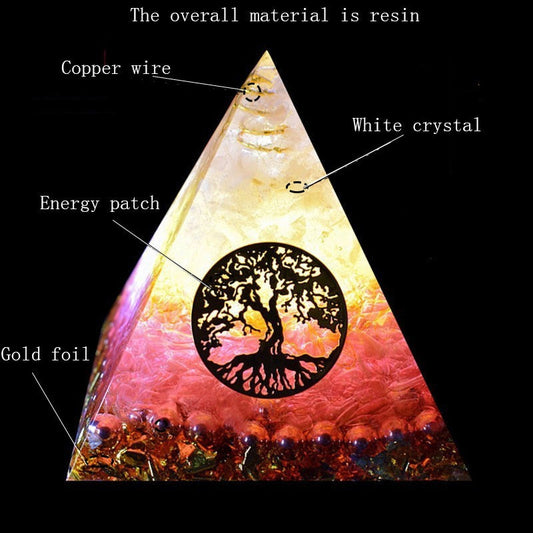 Tree of Life Chakra Orgone Pyramid
