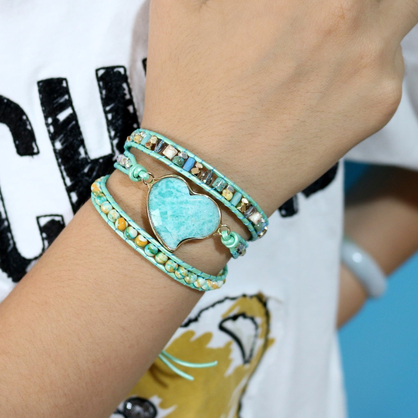 Mystical Amazonite Wrap Bracelet