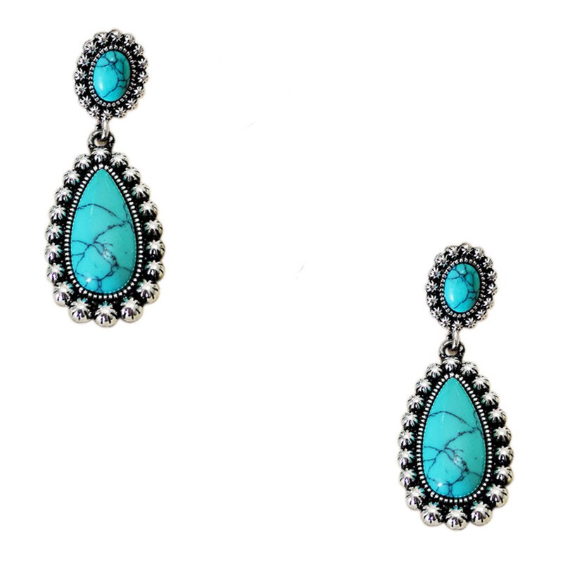 Spiritual Turquoise Boho Earrings