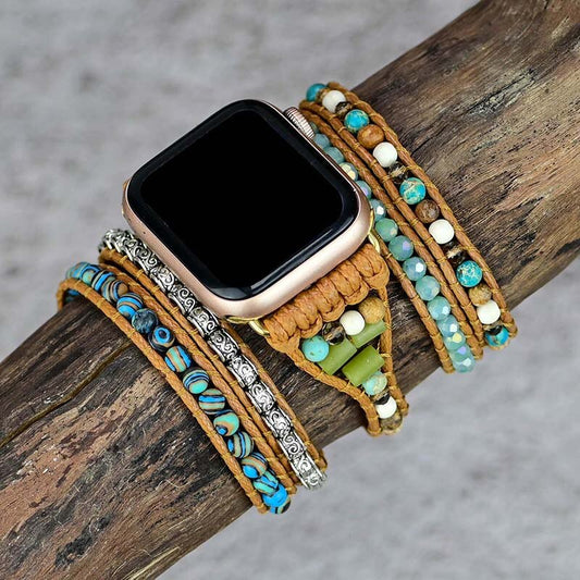 Green Agate Apple Watch Strap