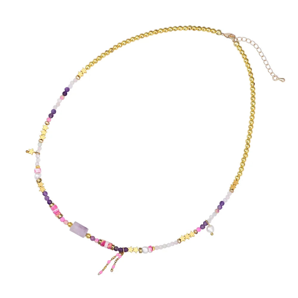 Bezaubernde Halskette aus natürlichem Amethyst