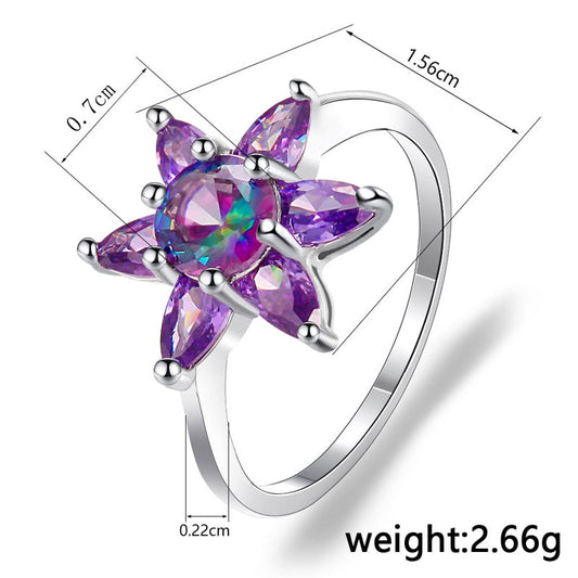 Luxury Cubic Zirconia Silver Ring