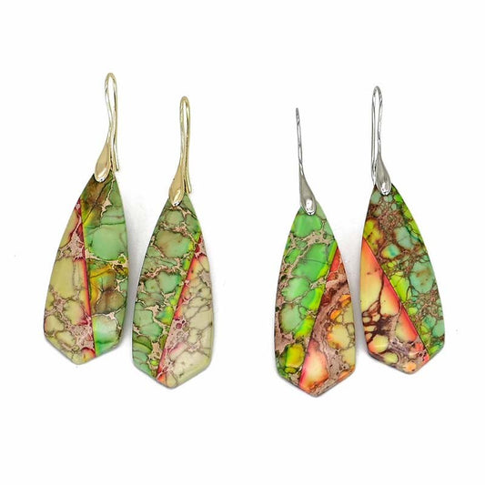 Evening Trumpet Emperor Stone Earrings