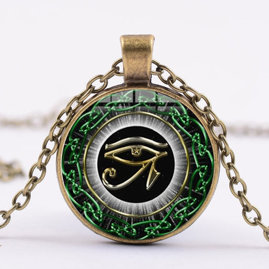 Egyptian Gods Power Mandala Necklace