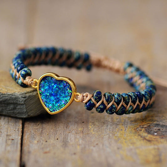 Shining Heart Opal Bracelet