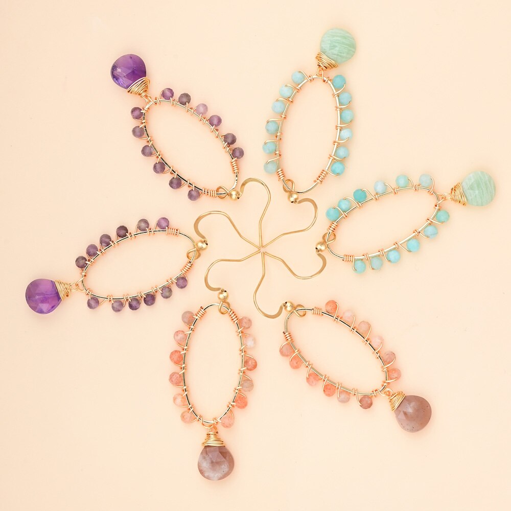 Ohrringe mit Natursteinen im exklusiven Design