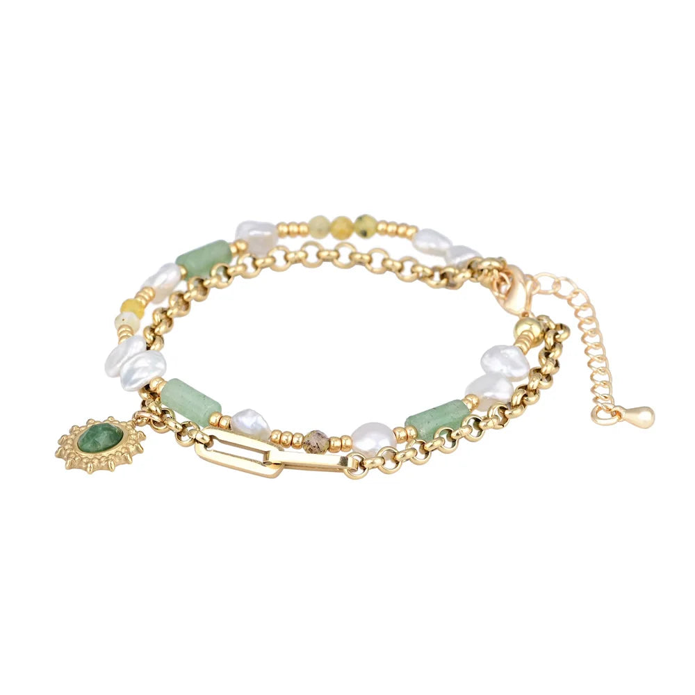 Chic Natural Green Aventurine Bracelet