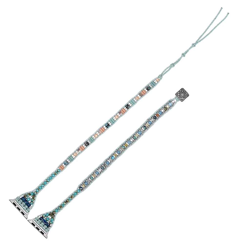 Bohemian Mint Green Crystal Apple Watch Strap