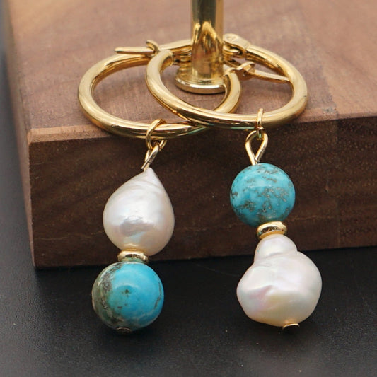Asymmetric Pearl Earrings